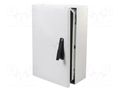 Enclosure: wall mounting; X: 400mm; Y: 600mm; Z: 210mm; ARCA; grey FIBOX ARCA604021S