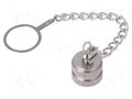 Protection cover; IP67; metal; male M12 connectors BULGIN PXMBNI12CAF