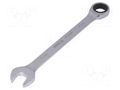 Wrench; combination spanner,with ratchet; 17mm YATO YT-0198
