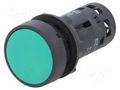 Switch: push-button; 22mm; Stabl.pos: 1; NO x2; green; none; IP65 SCHNEIDER ELECTRIC XB7NA33