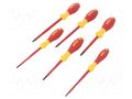 Kit: screwdrivers; insulated; 1kVAC; Phillips,slot; 6pcs. WIHA WIHA.00833