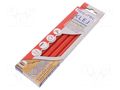 Hot melt glue; Ø: 11mm; red; L: 200mm; Bonding: 15÷20s; 5pcs. MEGATEC MEG-BN1021C-UN-CZE