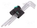 Wrench-set; Hex Plus key; steel; 7pcs. WERA WERA.05022181001