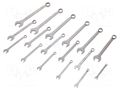 Wrench-set; bent,combination spanner; 17pcs. BAHCO SA.1952M/17T