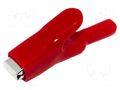 Crocodile clip; 25A; Grip capac: max.15mm; Overall len: 94mm; red MUELLER ELECTRIC BU-121-2