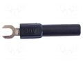 Connector: fork terminals; banana 4mm plug,fork terminal; 60VDC MUELLER ELECTRIC BU-30211A-0