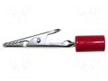 Crocodile clip; 10A; Grip capac: max.7.9mm; Overall len: 58mm; red MUELLER ELECTRIC BU-60HPR-2