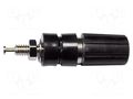 Connector: 4mm banana; socket; 15A; 2.5kV; black; gold-plated MUELLER ELECTRIC BU-P3750-0