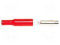 Connector: 4mm banana; socket; 15A; 5kVDC; red; nickel plated MUELLER ELECTRIC BU-P5167-2
