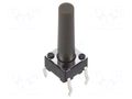 Microswitch TACT; SPST; Pos: 2; 0.05A/12VDC; THT; 1.6N; 6x6x3.5mm ALPS SKHHDJA010