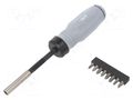 Kit: screwdrivers; with ratchet; Phillips,Pozidriv®,slot; 1/4" AVIT AV-05021