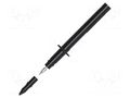 Measuring tip; 32A; black; Socket size: 4mm; Insulation: polyamide SCHÜTZINGER SPS8686NI-SW