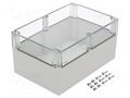 Enclosure: multipurpose; X: 164mm; Y: 244mm; Z: 120mm; EURONORD; grey FIBOX PCT162412