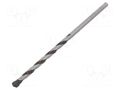 Drill bit; for concrete; Ø: 6.5mm; Ø: 1/4"; L: 150mm; metal; blister ALPEN-MAYKESTAG ALP.72700650100