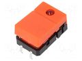 Switch: keypad; Pos: 2; SPST-NO; 0.05A/24VDC; orange; LED; red; THT OMRON Electronic Components B3J-2200