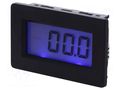 Voltmeter; digital,mounting; 0÷200mV; on panel; snap fastener AXIOMET PAN.PM438BL-BL