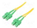 Fiber patch cord; SC/APC,both sides; 1.5m; LSZH; yellow QOLTEC QOLTEC-54006