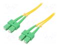 Fiber patch cord; SC/APC,both sides; 1.5m; LSZH; yellow QOLTEC QOLTEC-54365