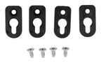 MOUNTING FEET, ENCLOSURE, BLACK, 4PK 1556FOOTBK-4