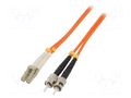 Fiber patch cord; OM2; LC/UPC,ST/UPC; 2m; 50/125um; LSZH; orange QOLTEC QOLTEC-54072