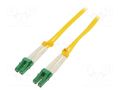 Fiber patch cord; LC/APC,both sides; 1m; Optical fiber: 9/125um QOLTEC QOLTEC-54018