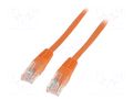 Patch cord; U/UTP; Cat: 5e; RJ45 plug,both sides; stranded; CCA QOLTEC QOLTEC-52300