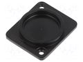 Protection cap; black; metal; XLR standard; Holes pitch: 19x24mm CLIFF CP30300MB3
