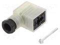 Connector: valve connector; plug; form B; 11mm; female; PIN: 3; 24V HIRSCHMANN GML209NJLED24HHSW