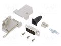 D-Sub; PIN: 15; male; angled 45°; soldering; for cable; gold flash AMPHENOL COMMUNICATIONS SOLUTIONS DTSL-RGLJSS-15MSSL