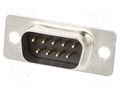 Connector: D-Sub; PIN: 9; plug; male; soldering; HD HIROSE HDEB-9P-05