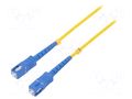 Fiber patch cord; SC/UPC,both sides; 10m; 9/125um; LSZH; blue QOLTEC QOLTEC-54302