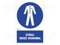 Safety sign; regulatory; self-adhesive folie; W: 200mm; H: 300mm ANRO IM/010/1/C1/F