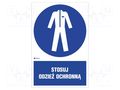 Safety sign; regulatory; self-adhesive folie; W: 200mm; H: 300mm ANRO IM/010/1/C1/F