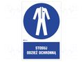 Safety sign; regulatory; PVC; W: 200mm; H: 300mm ANRO IM/010/1/C1/P