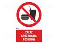 Safety sign; prohibitory; self-adhesive folie; W: 200mm; H: 300mm ANRO IP/022/1/C1/F