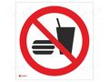 Safety sign; prohibitory; self-adhesive folie; W: 200mm; H: 200mm ANRO IP/022/C/F