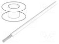 Wire; HookUp Wire; stranded; Cu; 26AWG; PTFE; white; 250V; 305m ALPHA WIRE 2843/19-WH001