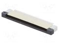 Connector: FFC/FPC; tinned; SMT; 500mA; 50V; PIN: 40; 500um; ZIF; 30mΩ CONNFLY DS1020-09-40VBT1A-