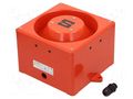 Signaller: sound; siren; 230VAC; 120dB(d=1m); YA80 Super; IP65; red CLIFFORD & SNELL YA80/N/RF/SU/WR