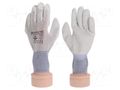 Protective gloves; ESD; M; 10set; grey STATICTEC PRT-STC5502