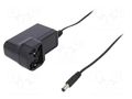 Power supply: switching; mains,plug-in; 18VDC; 0.33A; 6W; 79% MEAN WELL GEM06I18-P1J