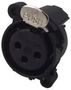 SOCKET, XLR, PANEL, VERTICAL/PCB NC3FAV1