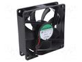 Fan: DC; axial; 12VDC; 92x92x25mm; 66.96m3/h; 28dBA; slide; 2400rpm SUNON EF92251S3-A99-A