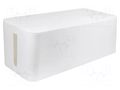 Cable box; white; W: 157mm; L: 407mm; H: 133.5mm LOGILINK PC-KAB0063