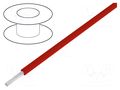 Wire; ÖLFLEX® HEAT 180 FZLSi; 1x1mm2; stranded; Cu; silicone; red LAPP HEAT180FZLSI1.0