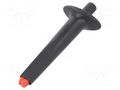 Clip-on probe; crocodile; black; 9.2mm; L: 90.2mm STÄUBLI AC200-21