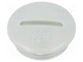 Stopper; PG11; polystyrene; light grey; 6mm OBO BETTERMANN OBO-2033119