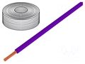 Wire; H07V-K; stranded; Cu; 1.5mm2; PVC; violet; 450V,750V; Class: 5 ELTRIM H07V-K-150-VI