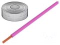 Wire; LiY; stranded; Cu; 0.25mm2; PVC; pink; 900V; 250m; Class: 5 LAPP LIY-0.25PK