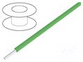 Wire; HookUp Wire; 24AWG; wire; Cu; PVC; green; 300V; 30.5m; 100ft ALPHA WIRE 3050/1-GR005
